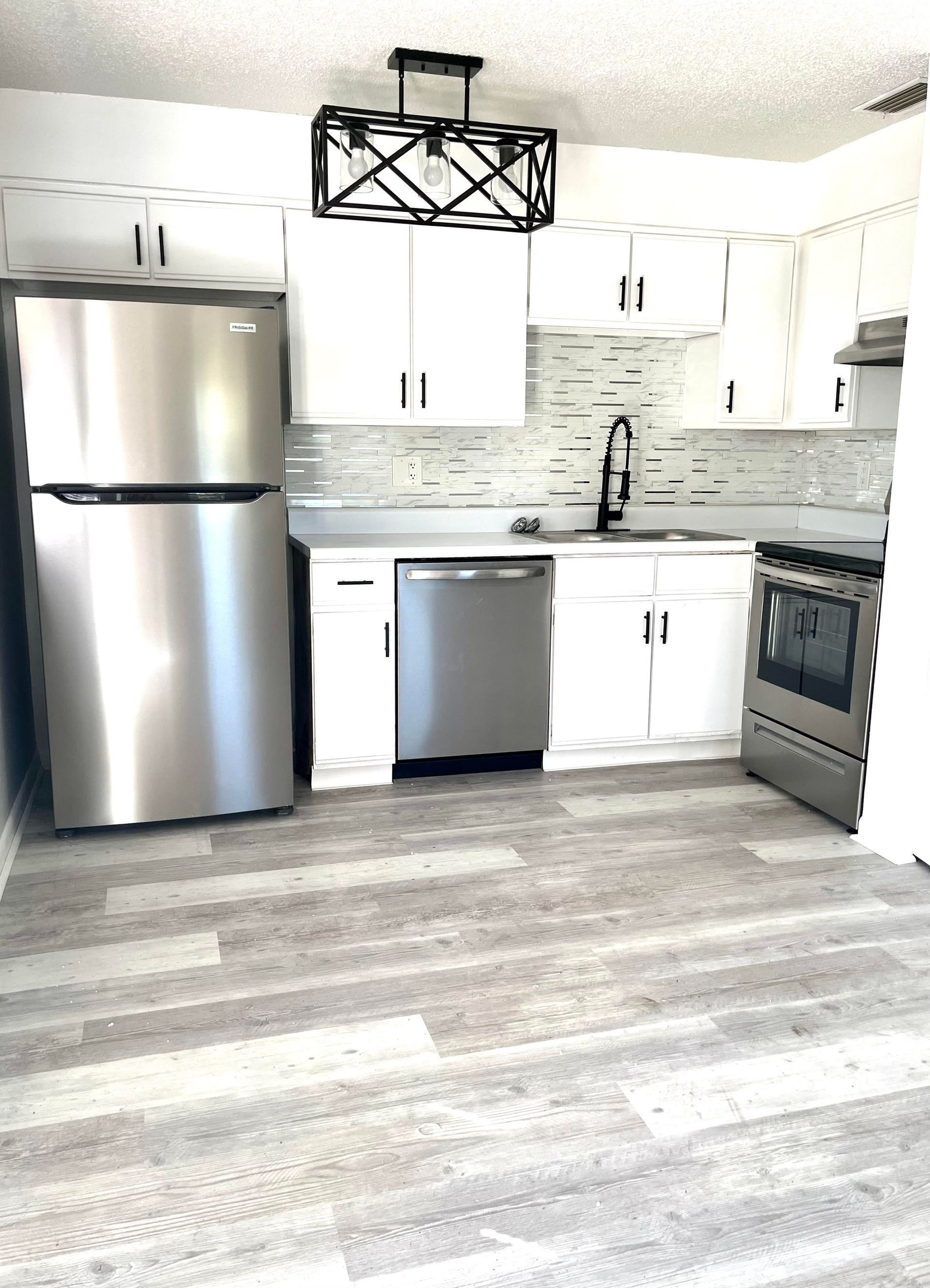 kitchen with fridge