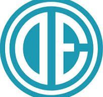 Blue logo with the letters