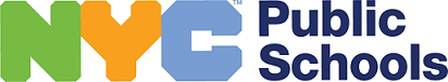 NYC Public Schools logo with green N, orange Y, blue C and text.