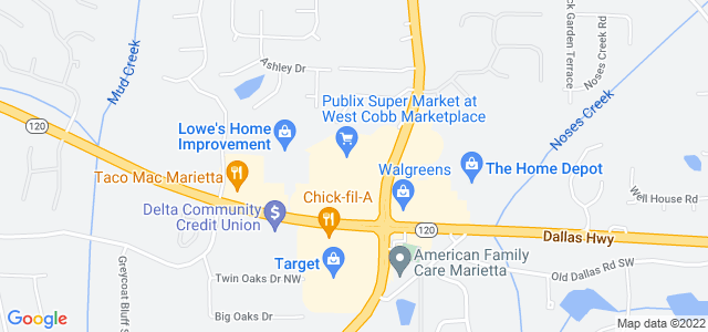 Map of business location