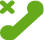 A green telephone icon with a cross next to it on a white background.