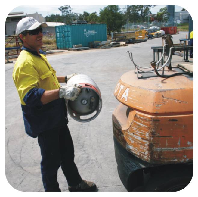 How to change your Forklift Gas bottle Agas National