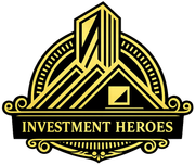A gold-and-black logo featuring a stylized building and roof silhouette with the text