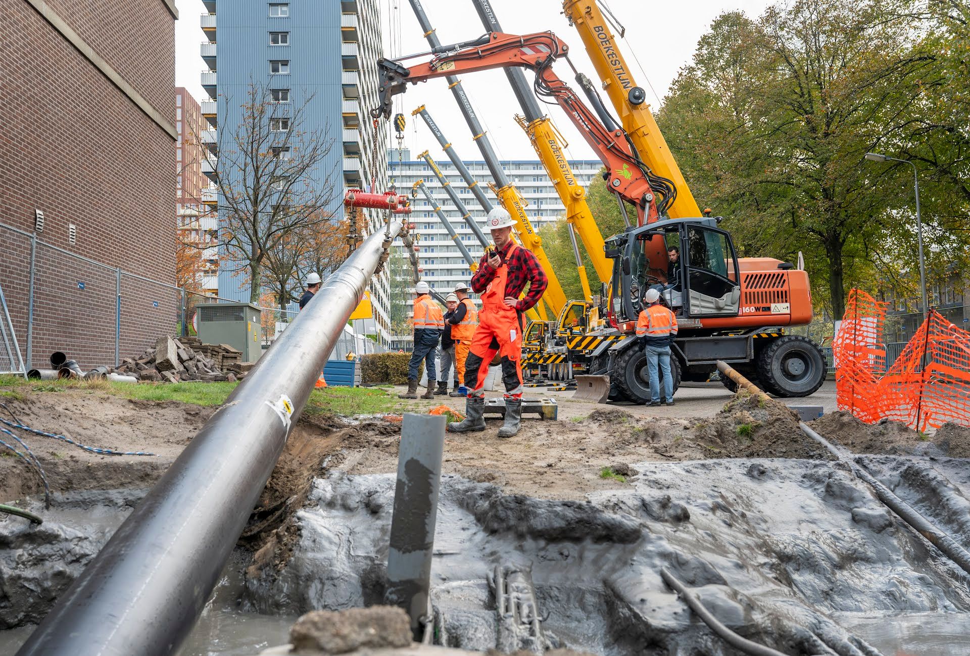 Spectaculaire ondergrondse boring betekent nieuwe fase aanleg Warmtenet ...