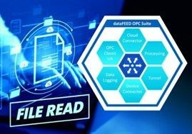 dataFEED OPC Suite Extended van Softing Industrial ondersteunt nu de integratie van productiedata uit XML bestanden