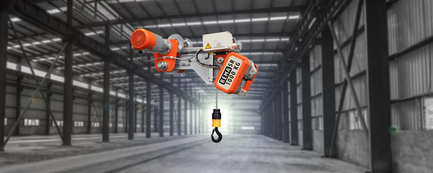 De Rema® elektrische kettingtakel met extreem  lage bouwhoogte