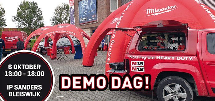Milwaukee event op donderdag 6 oktober bij IP Sanders