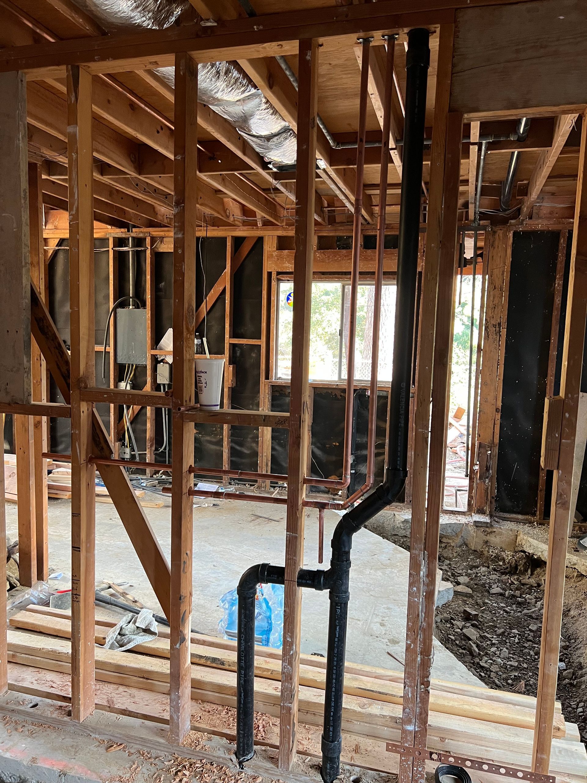a construction site with a bucket that says ' bucket ' on it