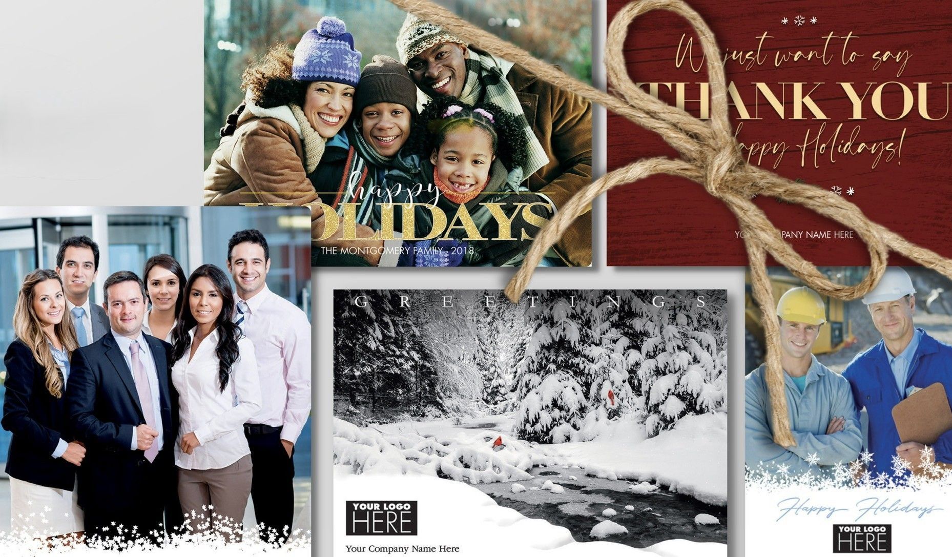 Design and mail holiday cards to employees and clients.