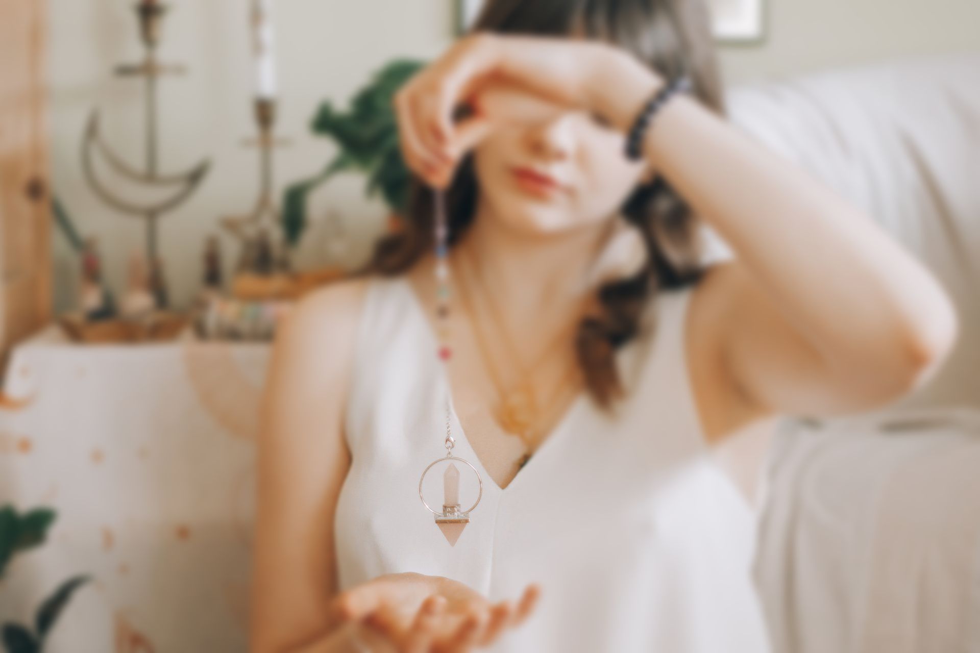 Create your own Amulet or Talisman. This is a magical object that brings luck & protection. Choose amongst herbs, stones, small personal items that will imbue your piece of jewelry with love & light!