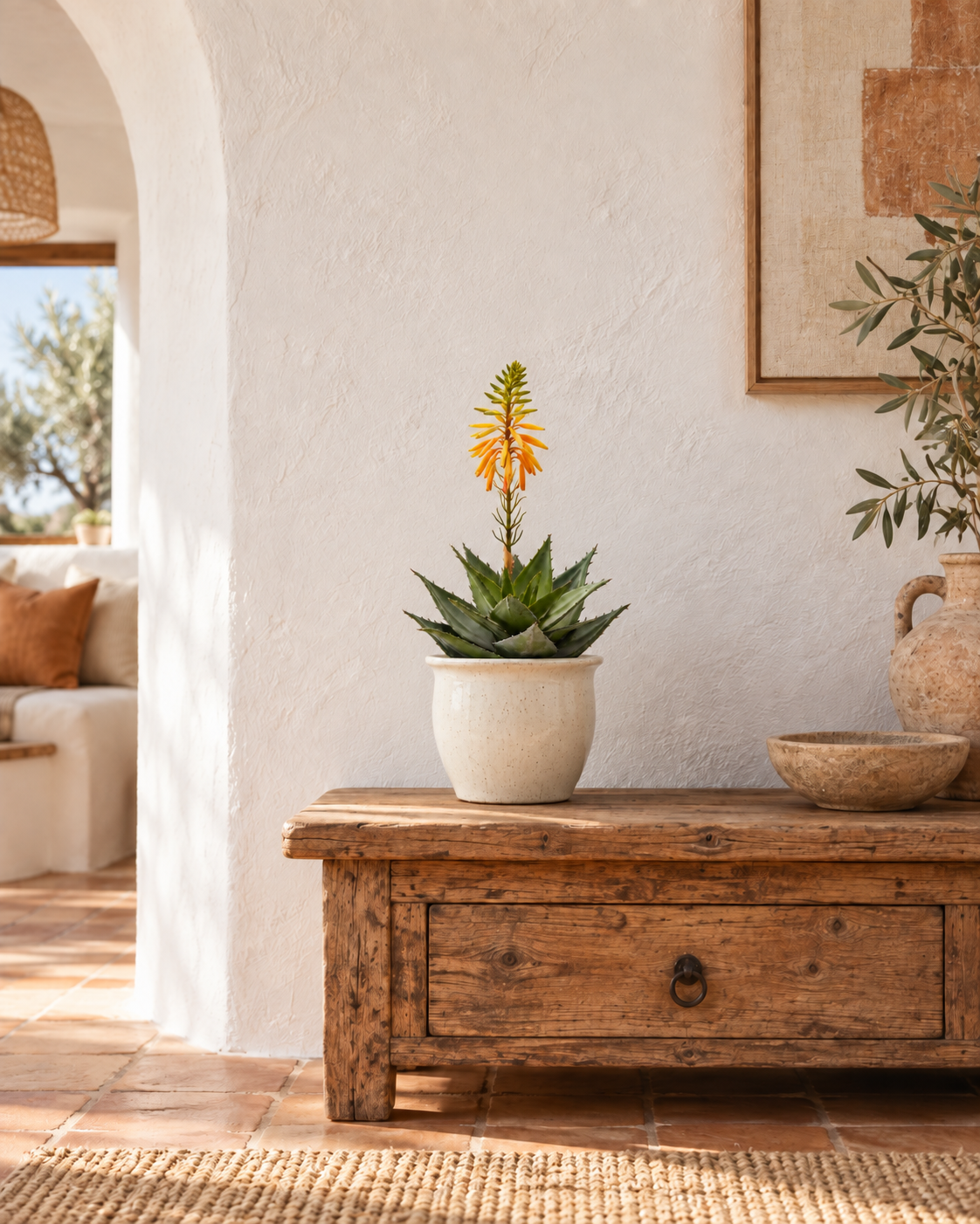 Aloe Vera Succulent steker 36 cm