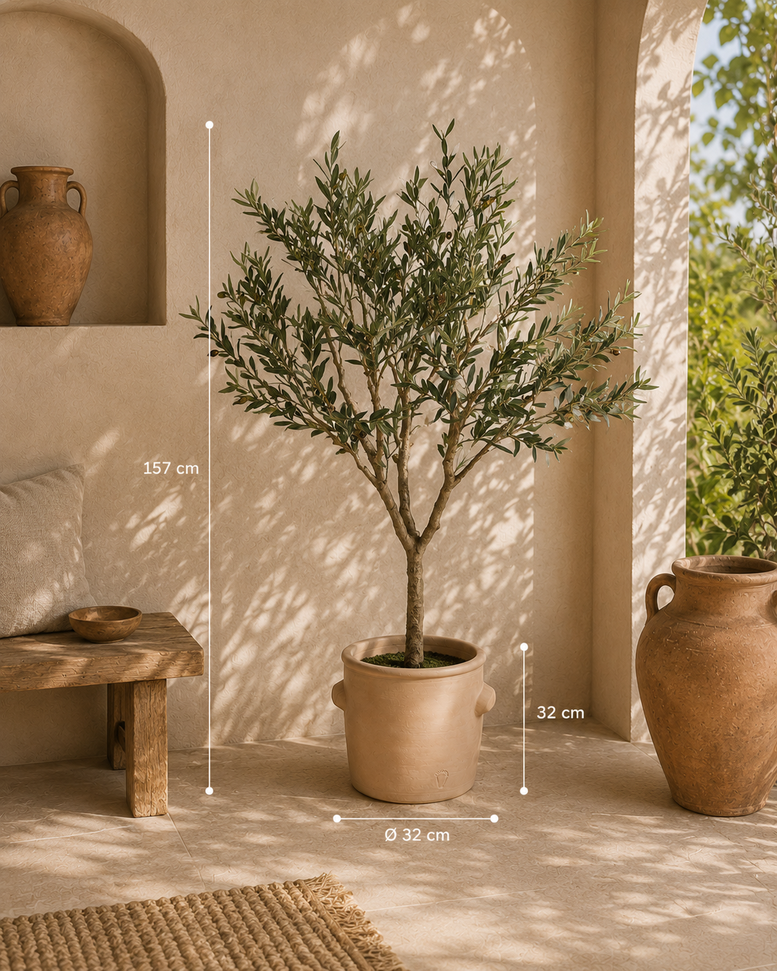 Olijfboom 157 cm - UV bestendig (Pre-order)