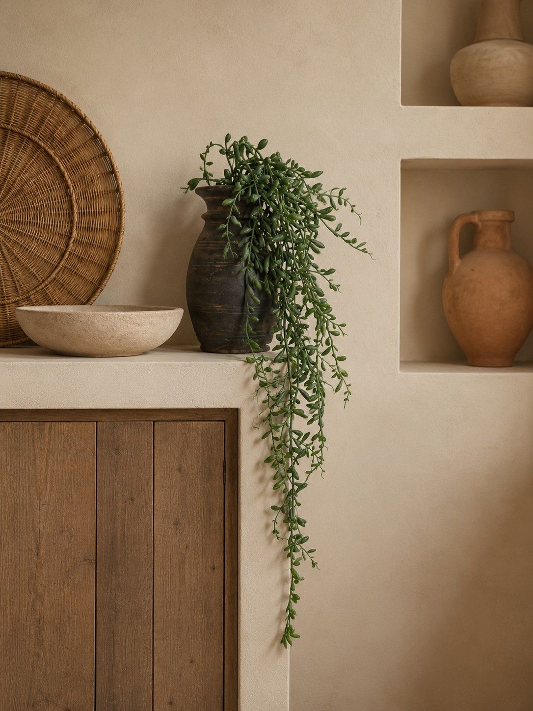 Hangplant Succulent type / steker 85 cm