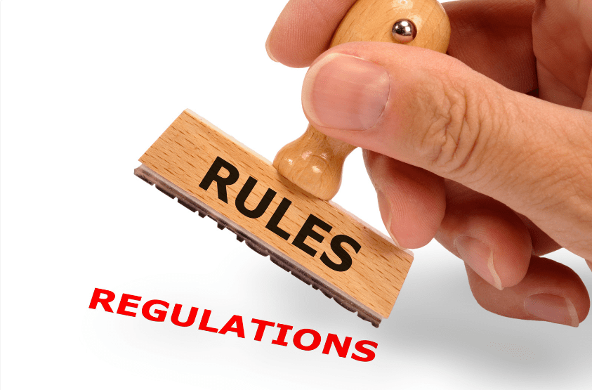 rules and regulations stamp
