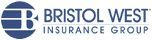 The bristol west insurance group logo is blue and white.