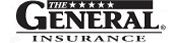 A black and white logo for the general insurance company.