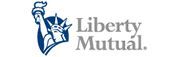 The liberty mutual logo has a statue of liberty on it.