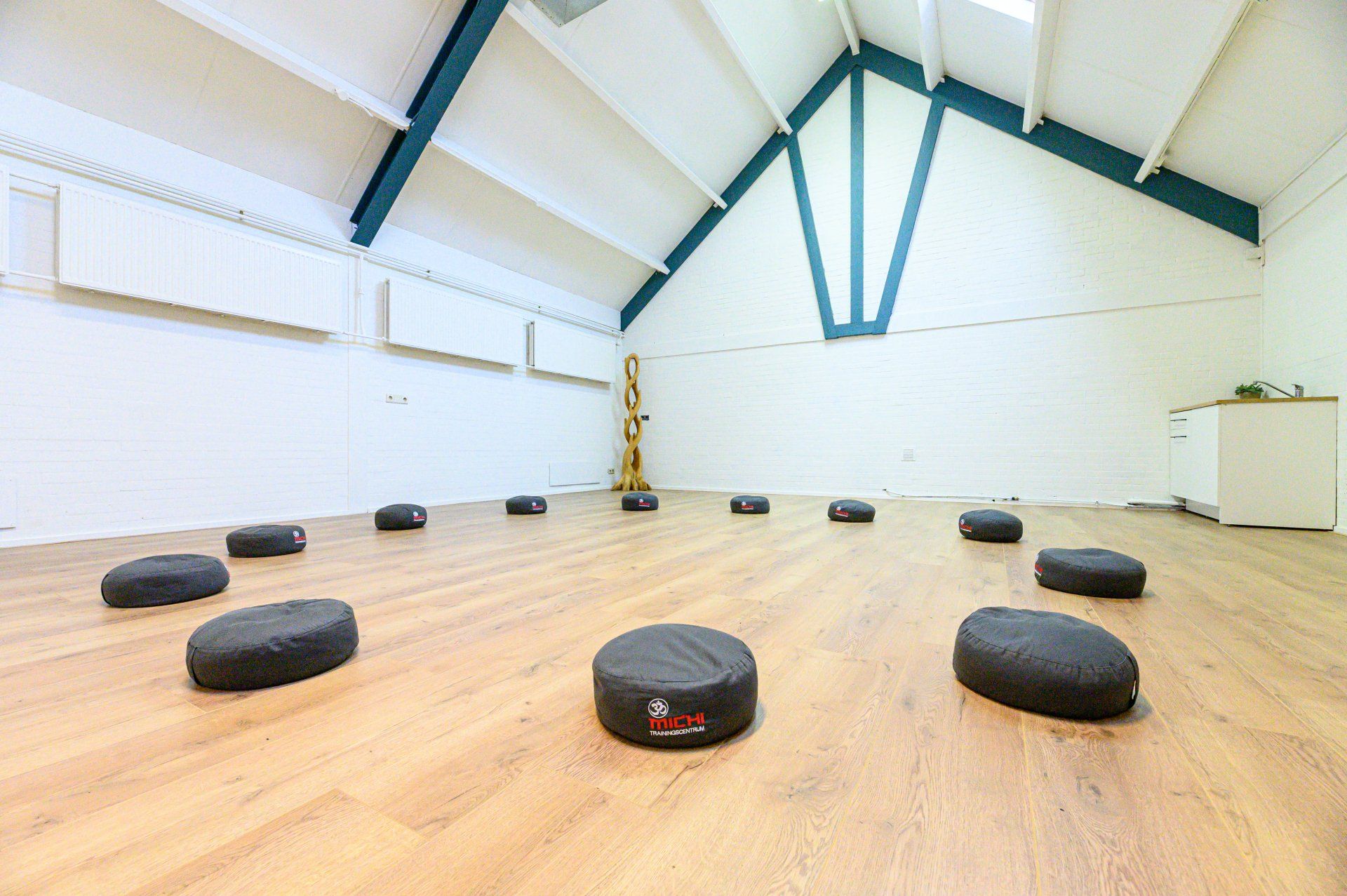 Multiruimte met meditatie kussens