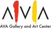AVA Gallery and Art Center logo with black