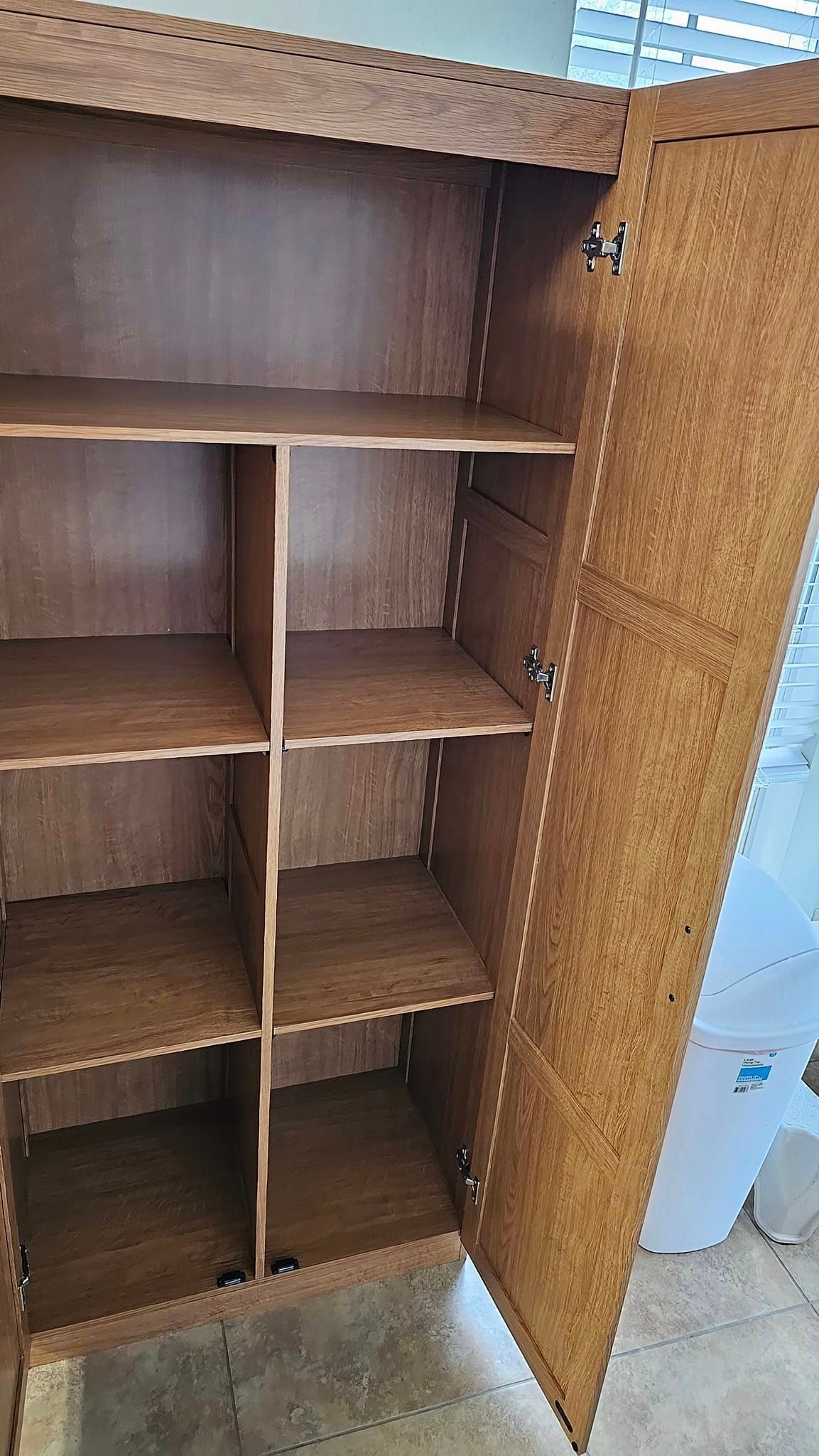 open cabinet