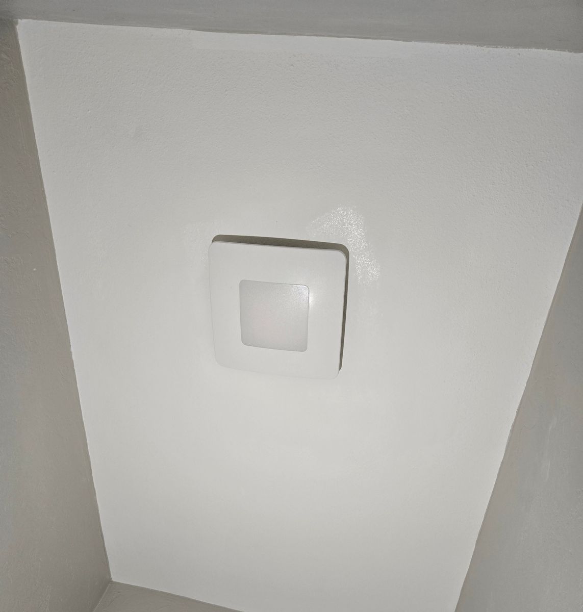 a cleaned bathroom light fixture