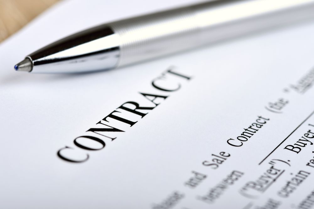 A Contract On A Piece Of Paper
