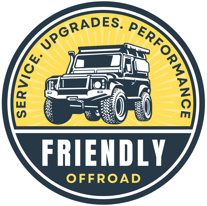 Friendly Offroad Upgrade Logo | Friendly Auto Centers