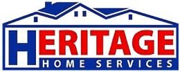 Logo of Heritage Home Services with a house graphic and the company name.
