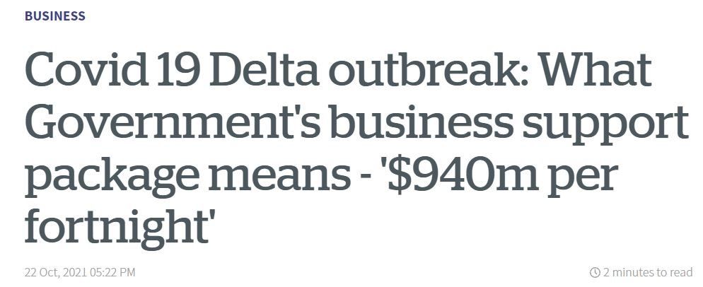 NZ Government Business Support Package During Covid Resurgence
