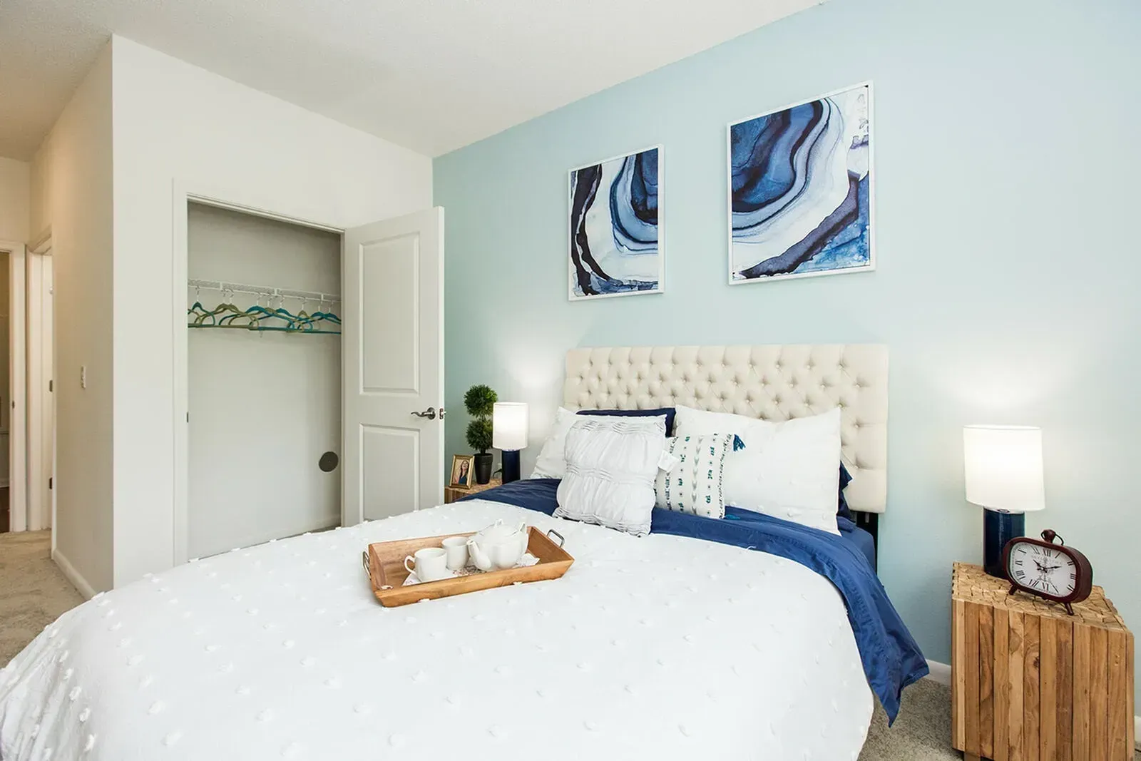 Riverscape at Piney Orchard apartment bedroom.