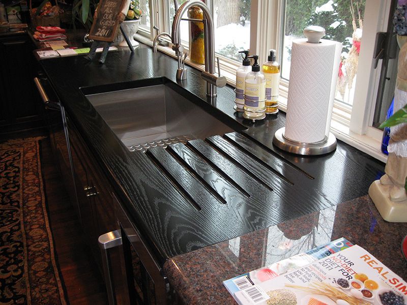 Red Oak Flat Grain Countertop - Southside Woodshop