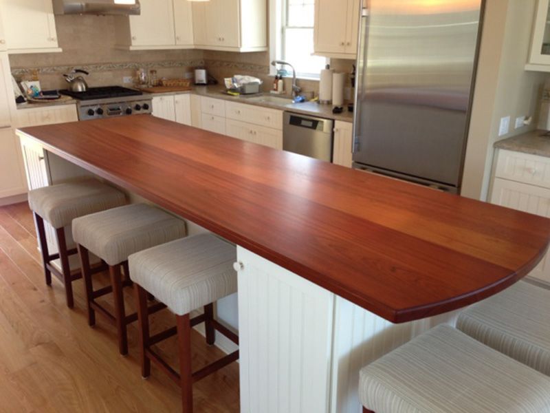 Jatoba (Brazilian Cherry) Flat Grain Countertop - Southside Woodshop