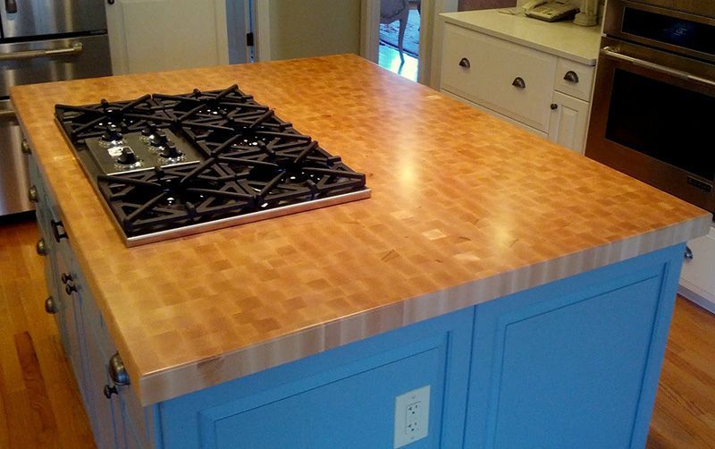 Hard Maple End Grain Countertop - Southside Woodshop