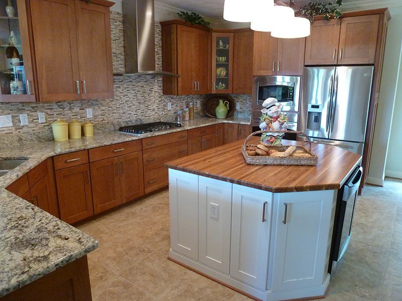 Plantation Teak Edge Grain Countertop - Southside Woodshop
