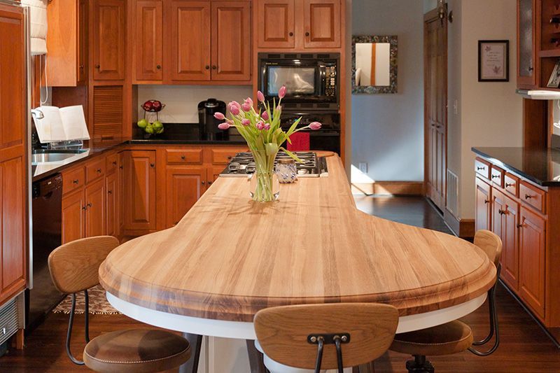 Swamp White Oak Edge Grain Countertop - Southside Woodshop