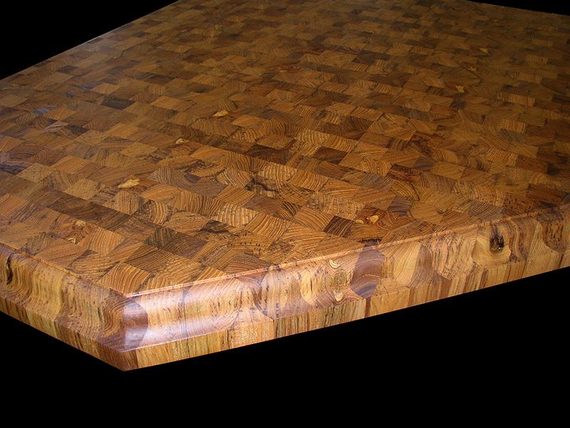 Teak End Grain Countertop - Southside Woodshop