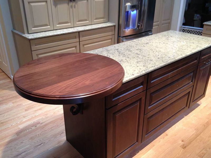 Walnut Flat Grain Countertop - Southside Woodshop