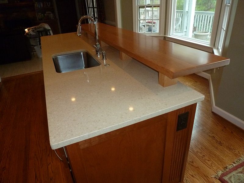 American Cherry Flat Grain Countertop - Southside Woodshop