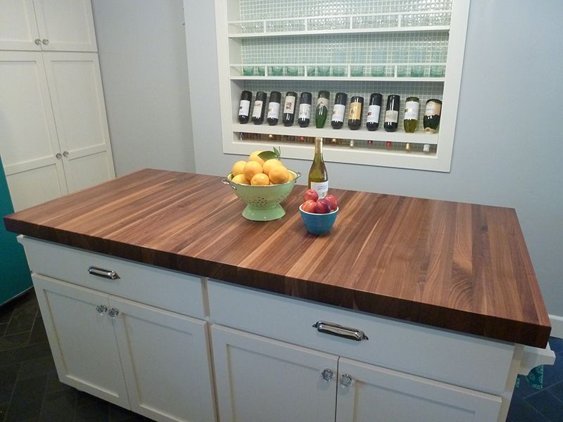 Walnut Edge Grain Countertop - Southside Woodshop