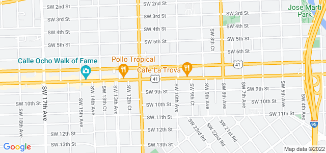 Map of business location