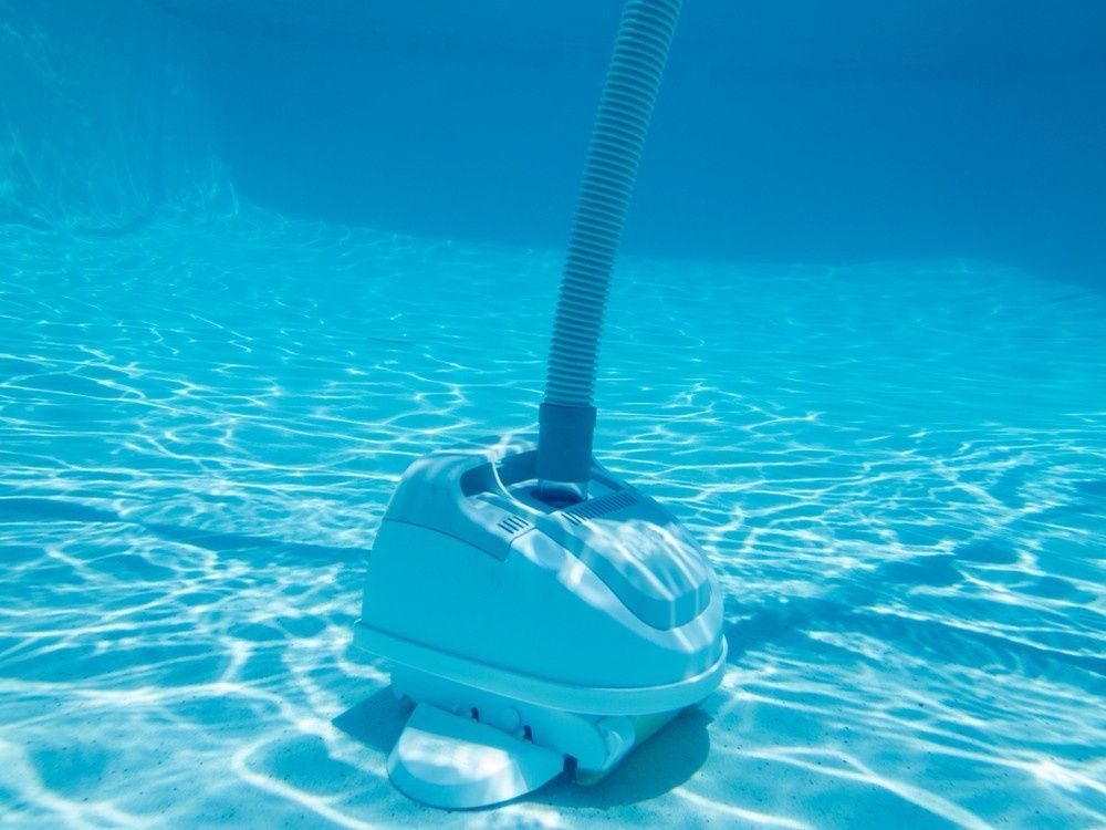Underwater Pool Vacuum Cleaning a Pool Bottom — Ultra Clear Pool Care in Cranbrook, QLD
