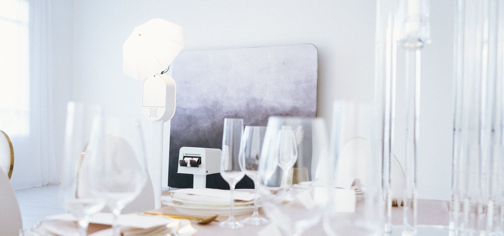 Elegant photo booth setup to match your wedding from Ever After