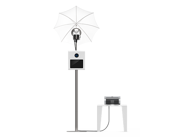 Our open air Studio Booth from Ever After with 4x6 prints setup.