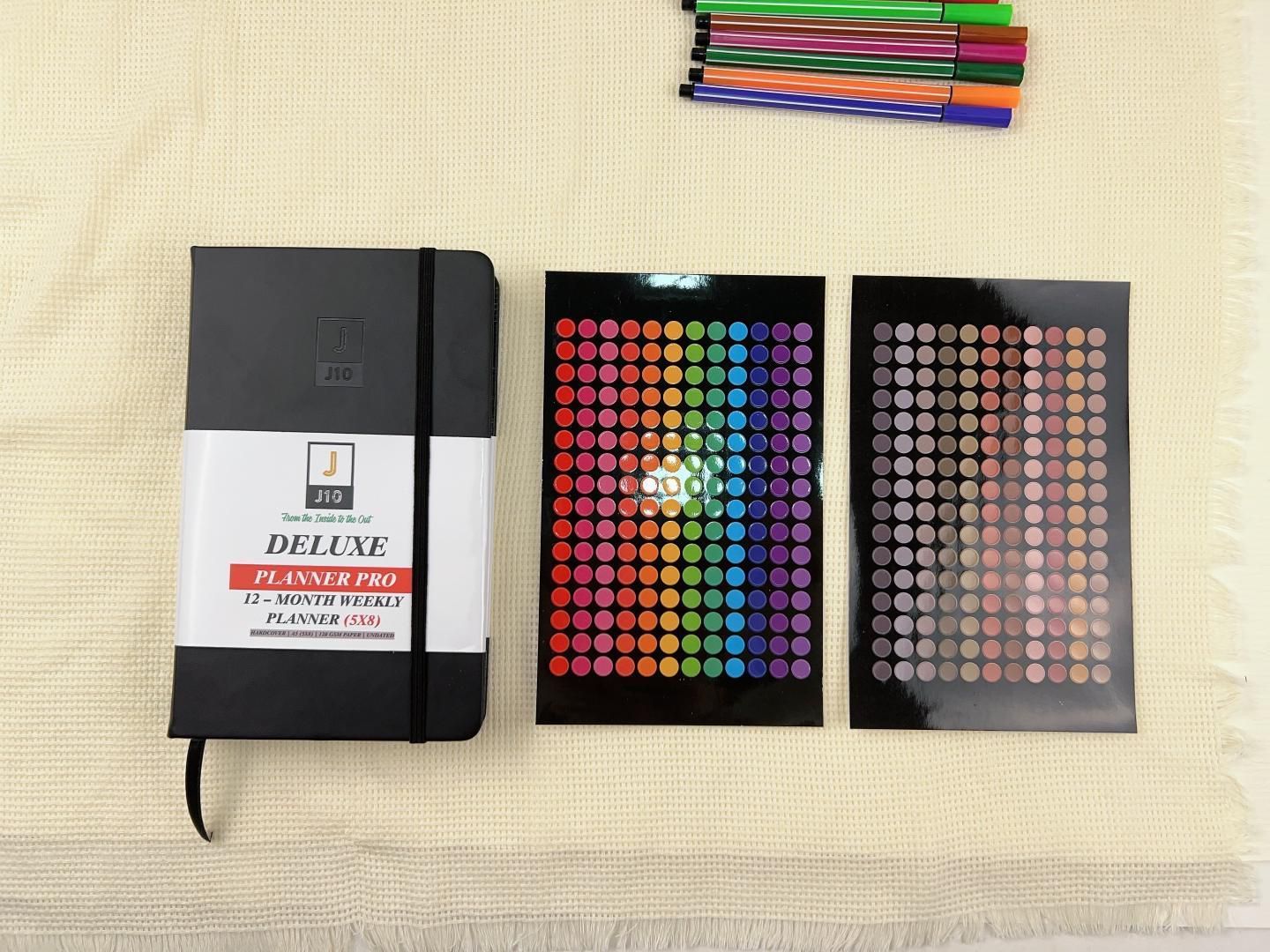 J10 Black Deluxe Planner, Calendar, Journal