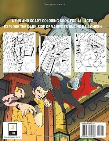 Spooky Vampire Halloween Coloring Book