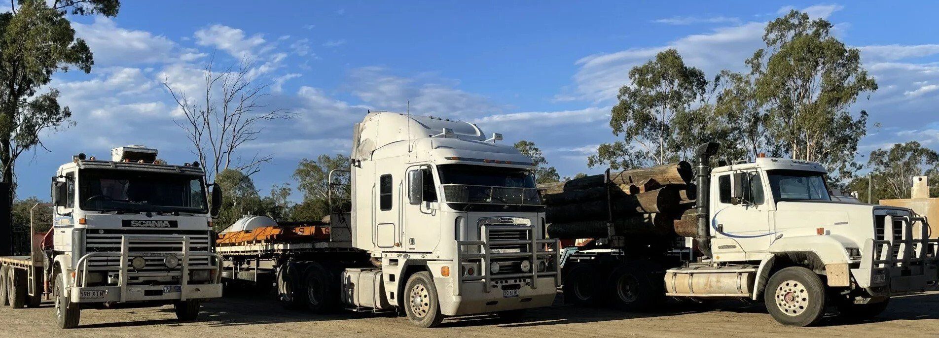 Truck on the Road — Freight Services in Wallaville, QLD