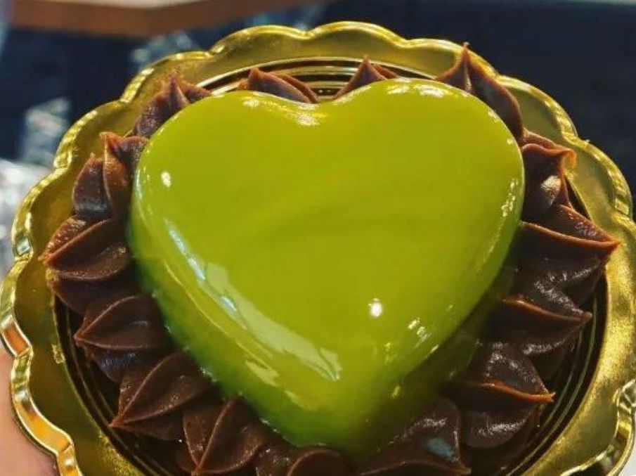 dolce per san valentino della pasticceria Rinaldi a Roma