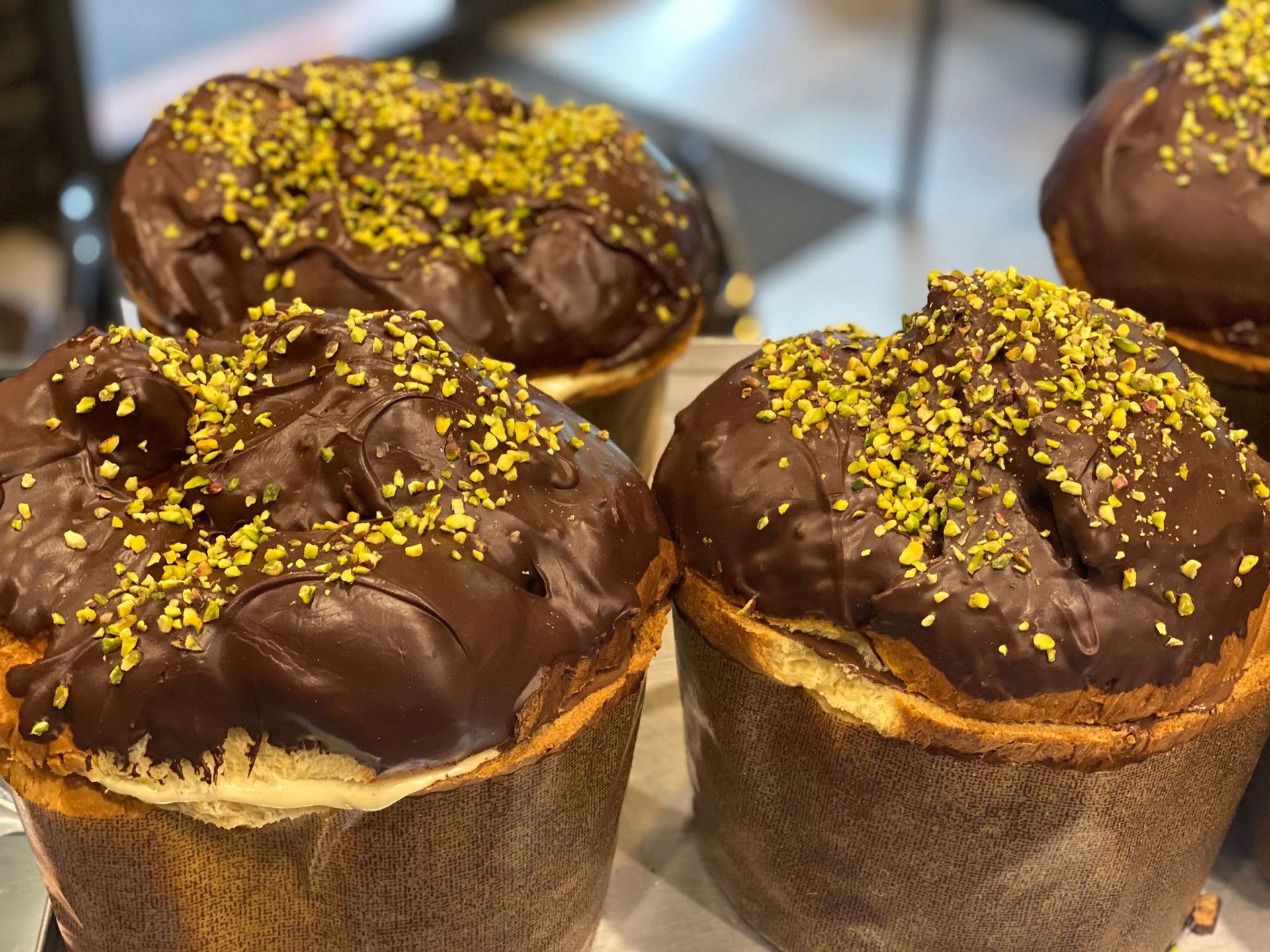 panettone cioccolato della pasticceria Rinaldi a Roma