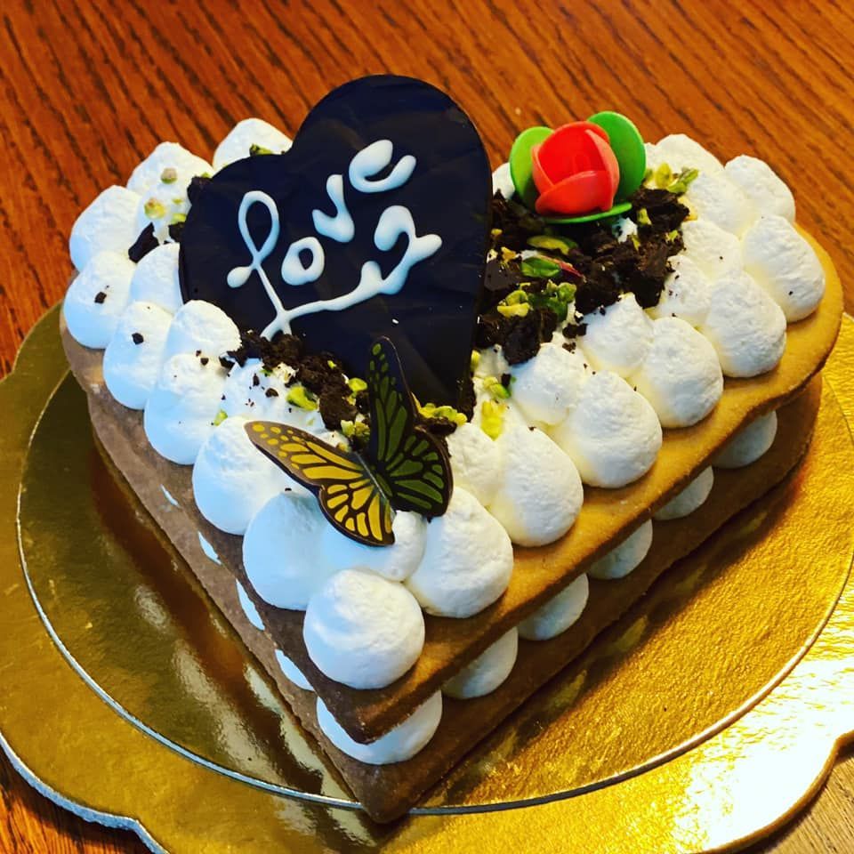 dolce per San Valentino della pasticceria Rinaldi a Roma