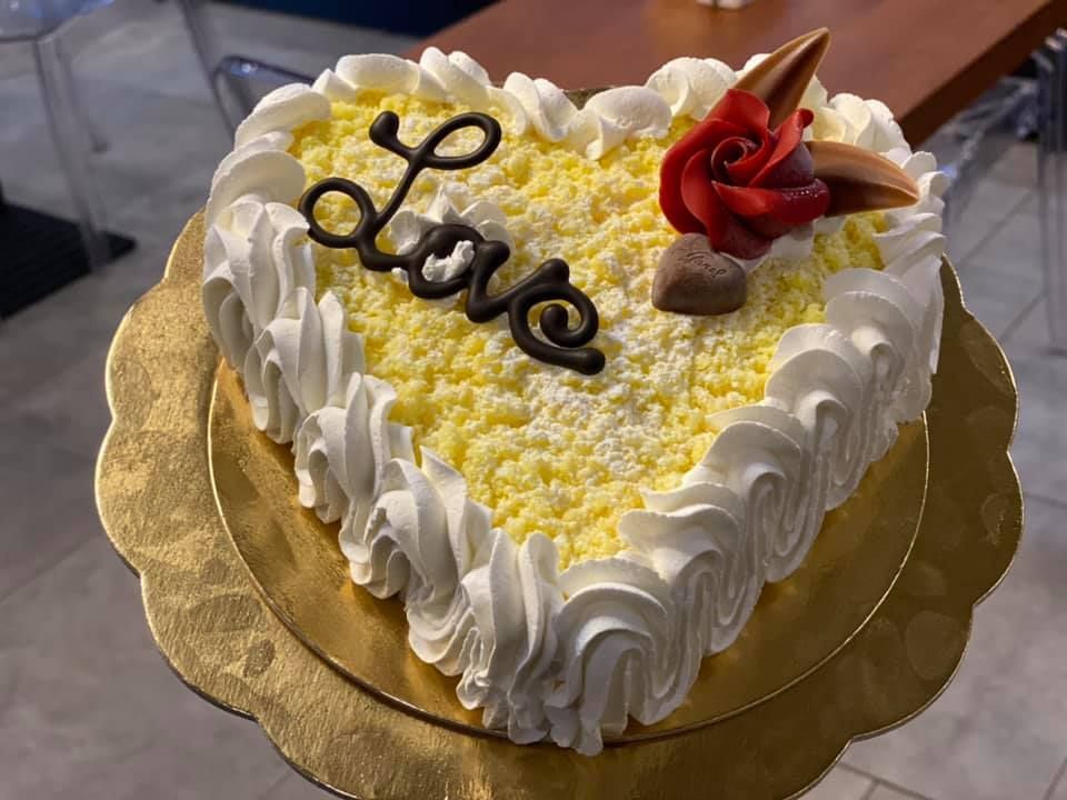 dolce per San Valentino della pasticceria Rinaldi a Roma